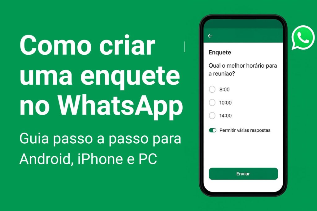 Como criar enquete no WhatsApp