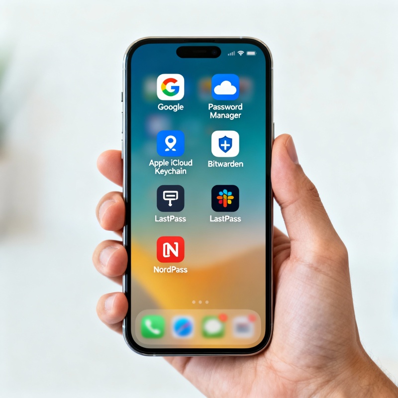 Ícones dos 5 gerenciadores de senha 2025 analisados neste artigo