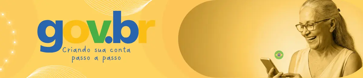 Diagrama ilustrativo das 9 etapas para criar uma conta no portal gov.br